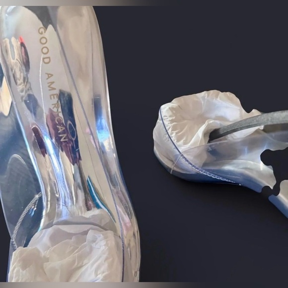 NWOT GOOD AMERICAN Silver Women's Heels - Picture 5 of 5